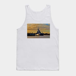 Sun Reflection On The Battleship Tank Top